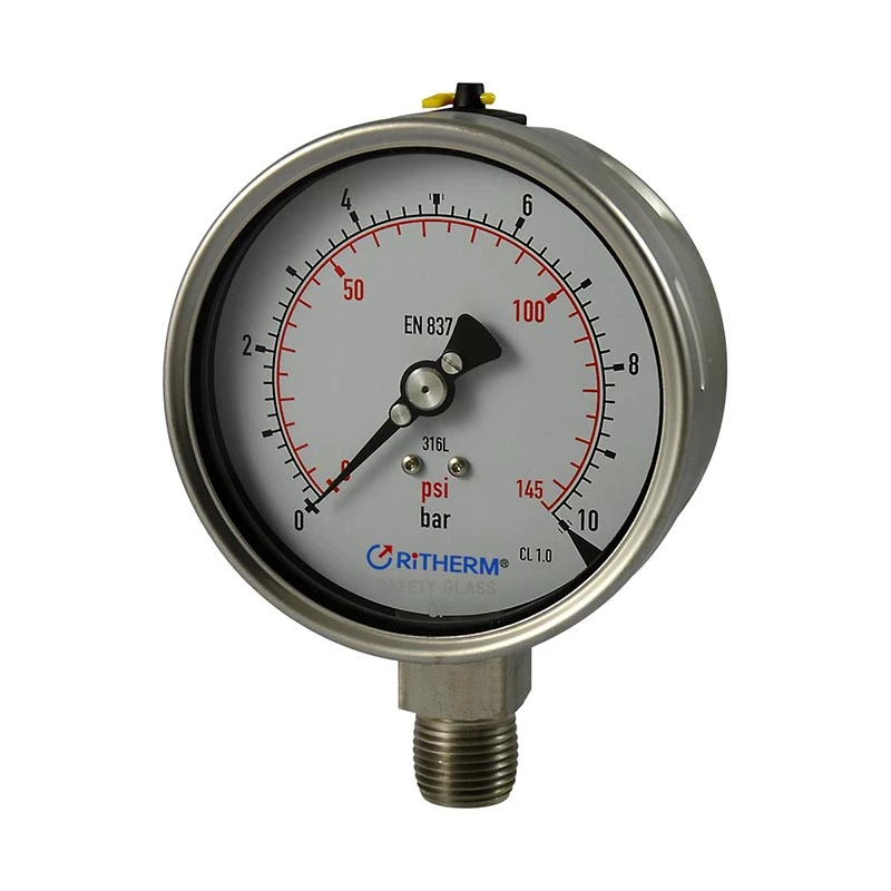 Laser Welded Kabeh Pengukur Tekanan Stainless Steel